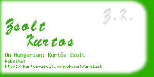 zsolt kurtos business card